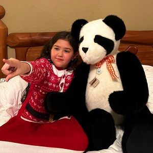 RARE Retired Boyds Bear 40” Articulating Panda “Pandora” 2001, Fully Posable Ted